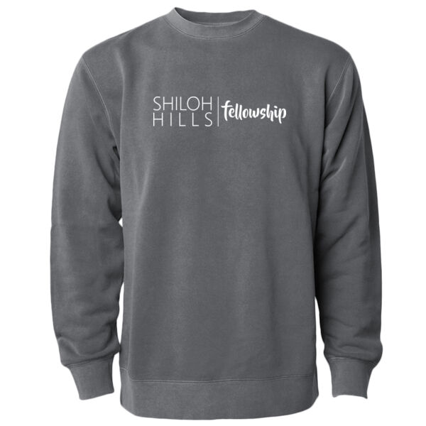 Shiloh Hills - Unisex Midweight Pigment-Dyed Crewneck Sweatshirt Thumbnail